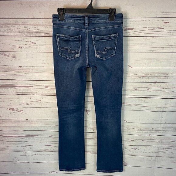 Silver Jeans Aiko Slim Boot Women's Size 27 (28 x 32) Medium Wash - Picture 3 of 11